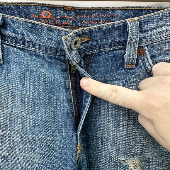 Plastic by GLY Distressed Bootcut Jeans Women's / Juniors Size 11 - Picture 3 of 9